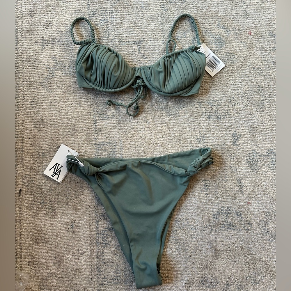 UNWORN Bikini Top & High-waisted Bottom, AYA Label